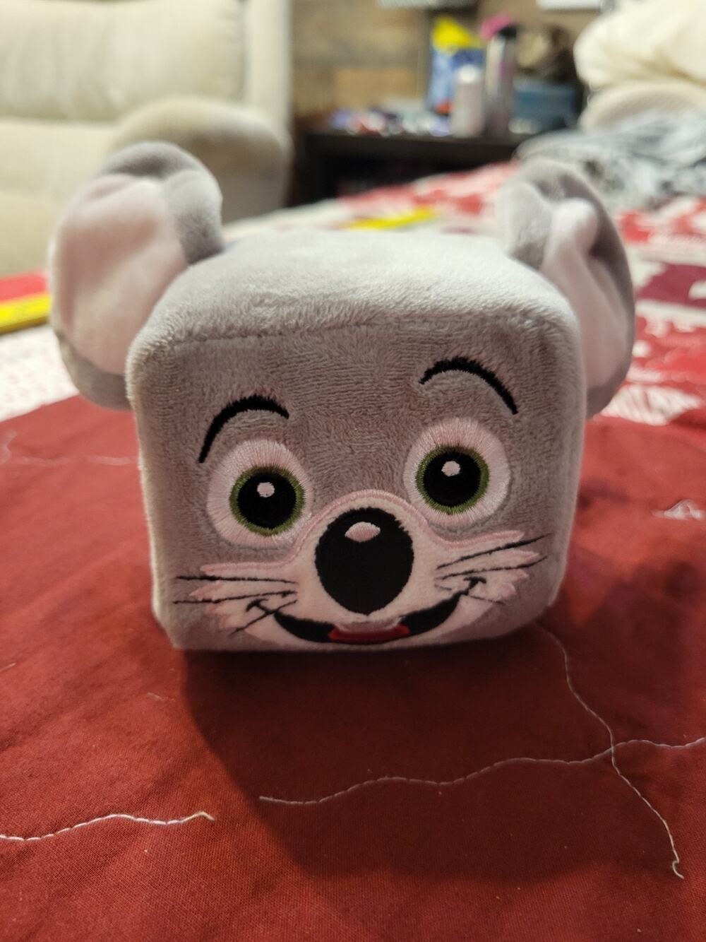 2023 Chuck E Cheeseโs Square Stackable Collectible Plush(CHARACTER Chucky)